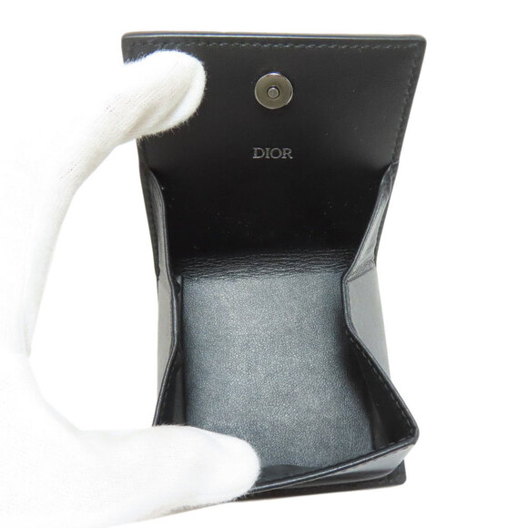 DIOR Black Leather Wallet - Picture 4 of 11